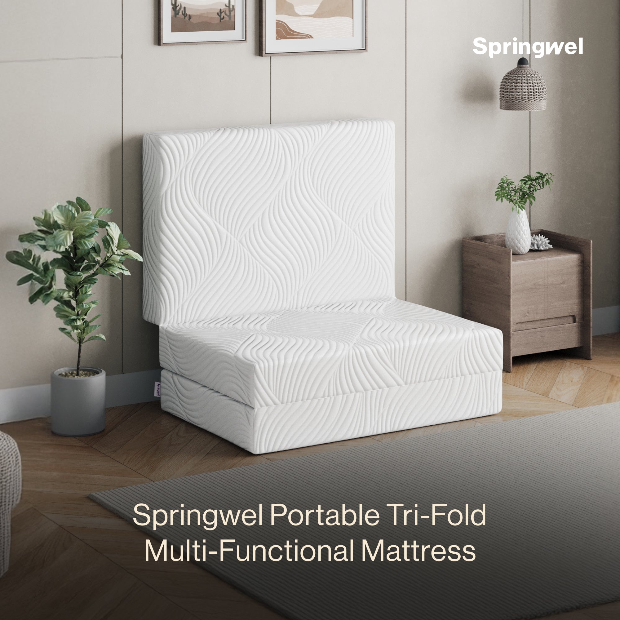 Tri-Fold Portable Mattress