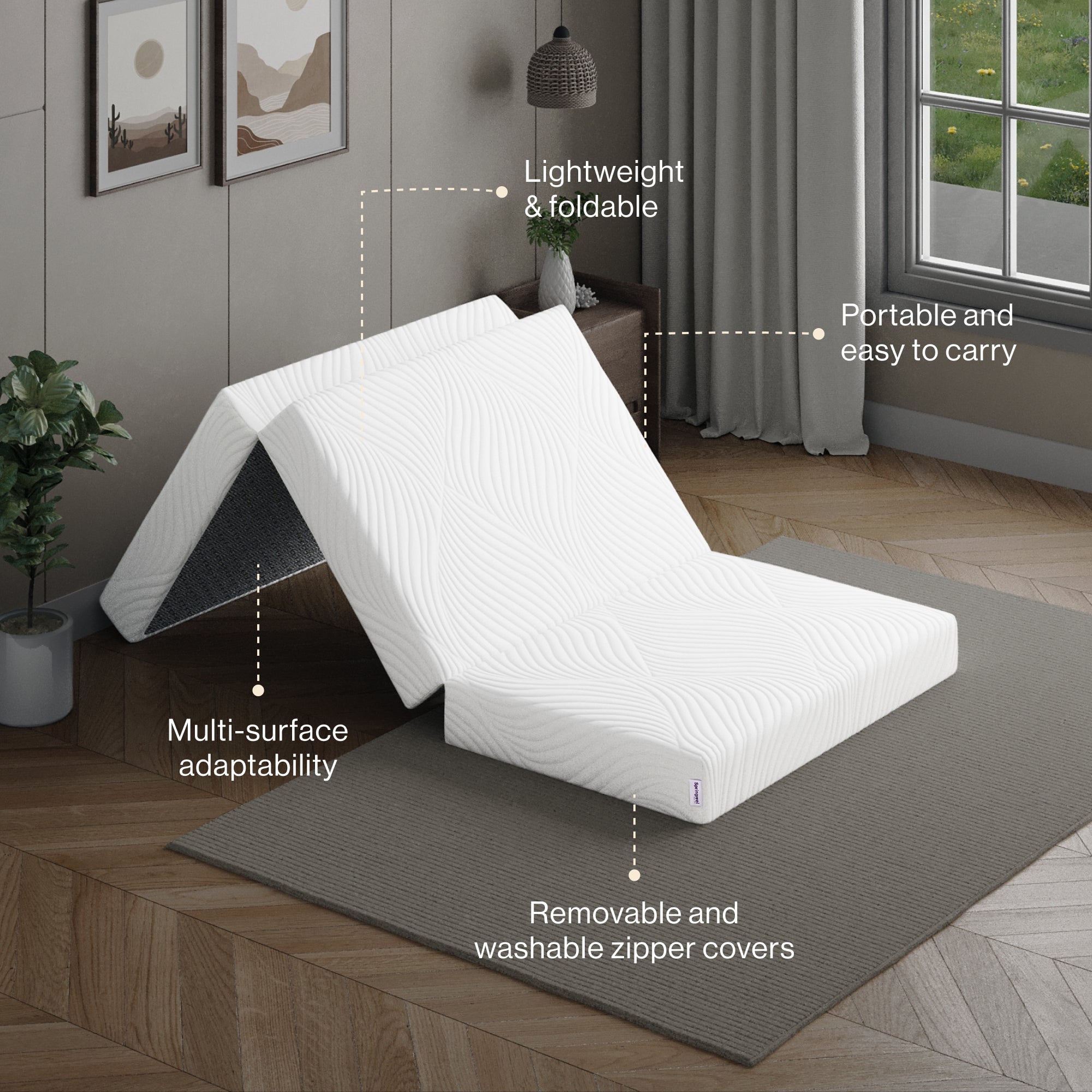 Tri-Fold Portable Mattress
