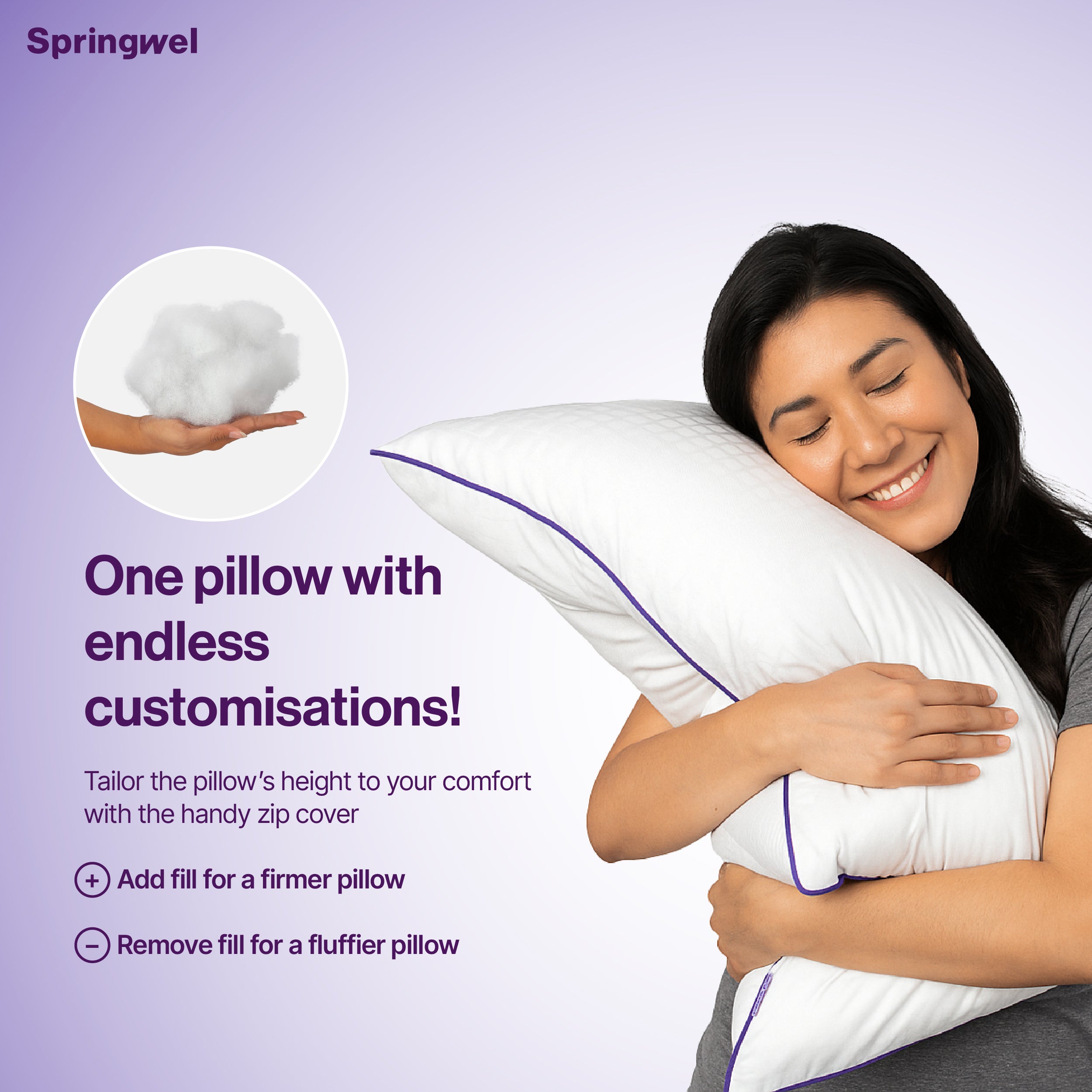 Plush Microfiber Pillow (27x17) - Set of 2