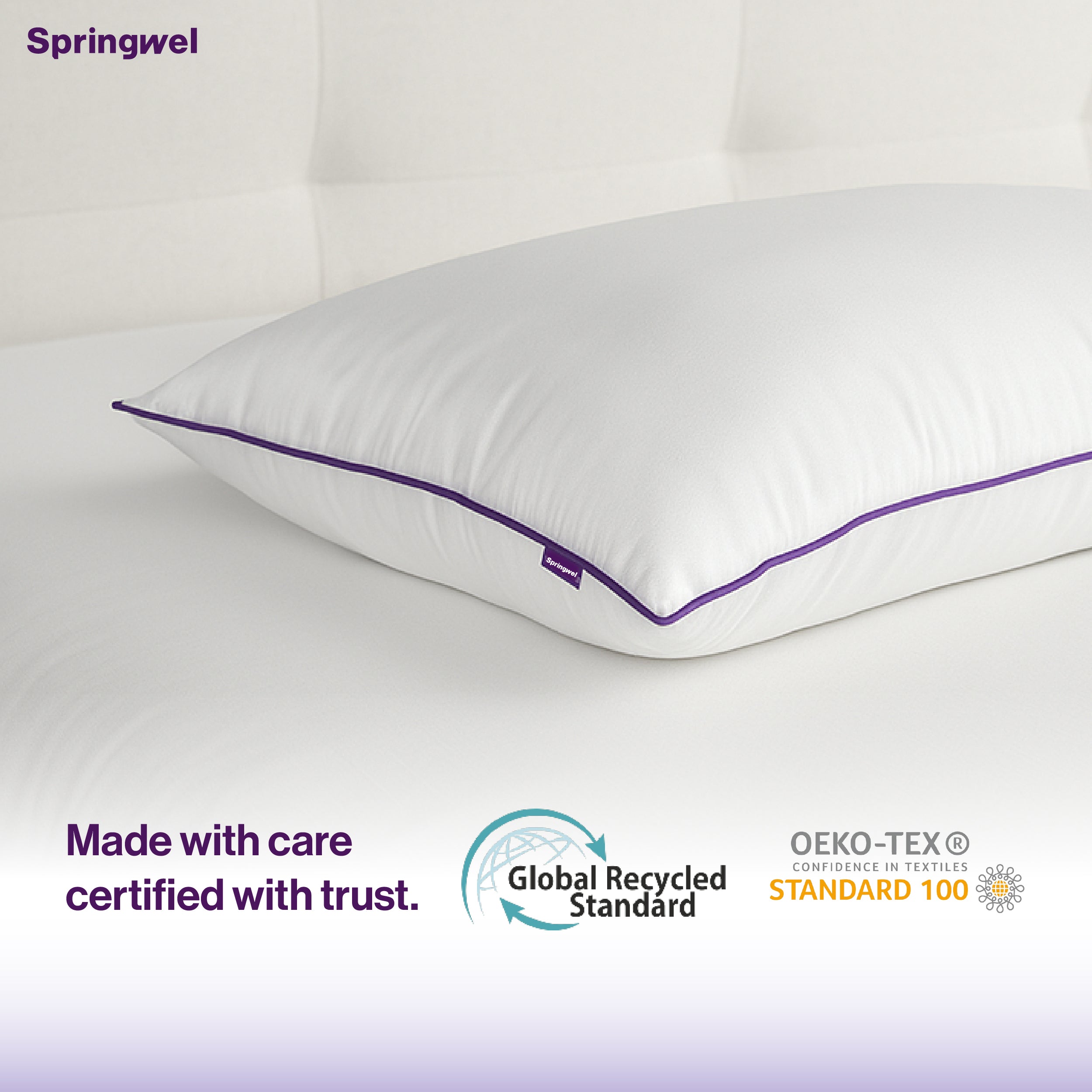 Plush Microfiber Pillow (27x17) - Set of 2