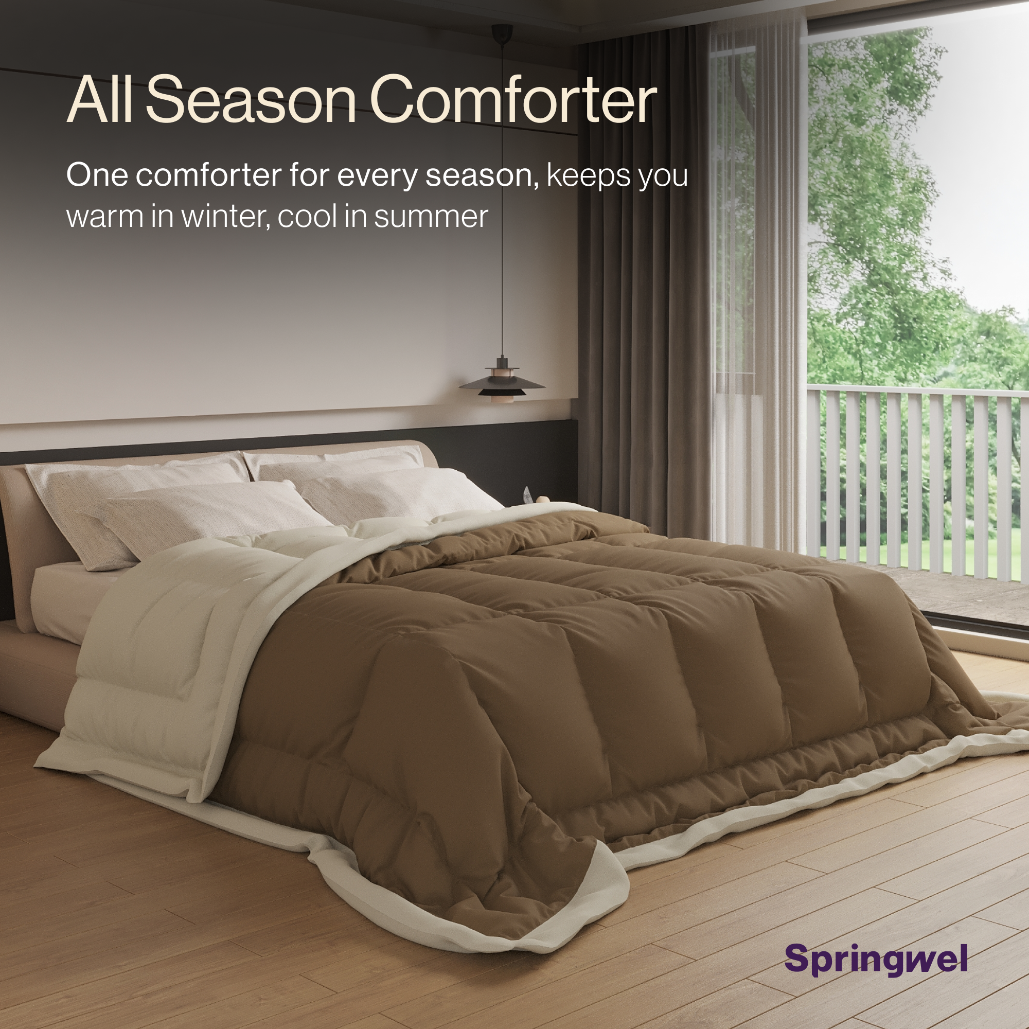All-Season Comforter (Biege)