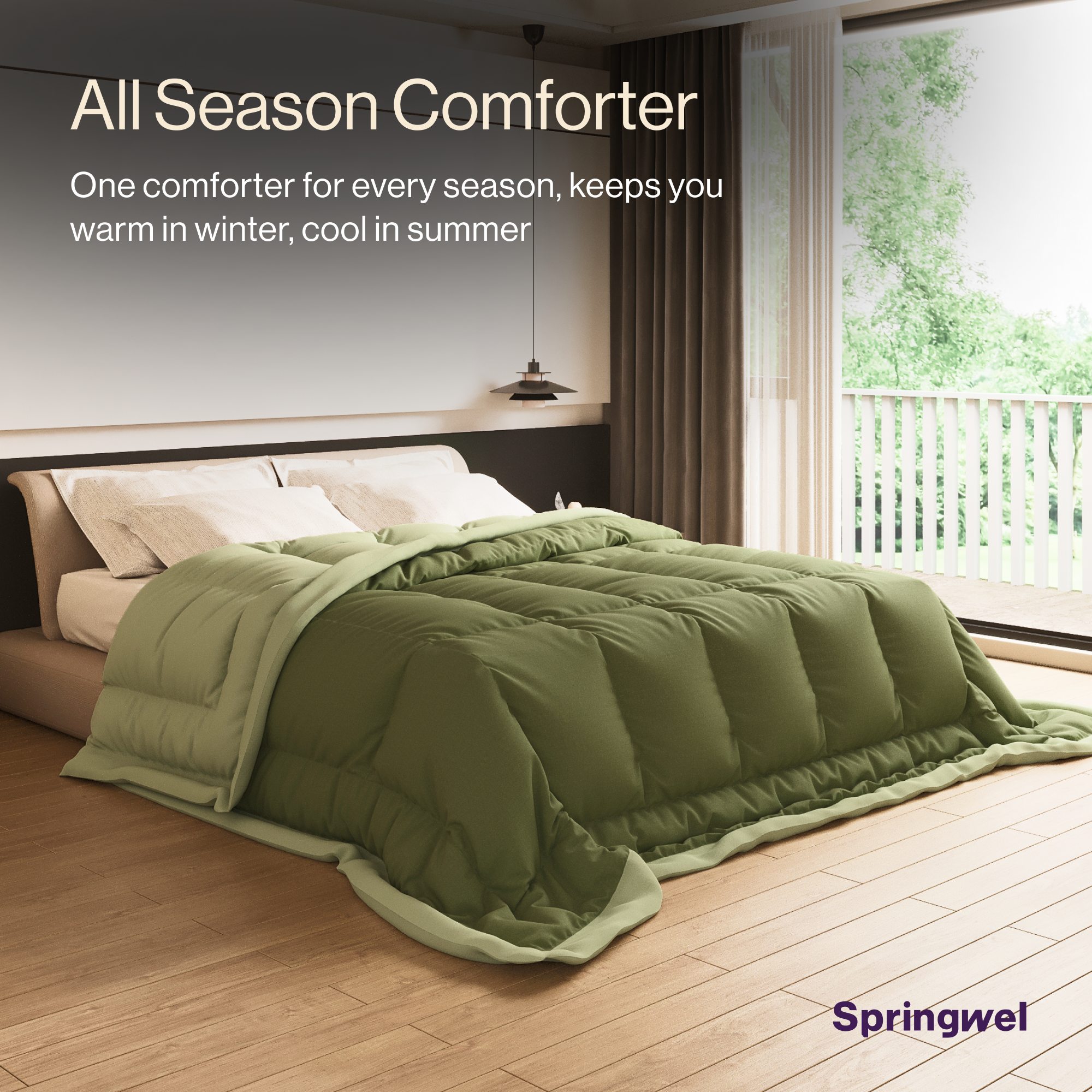 All-Season Comforter (Green)