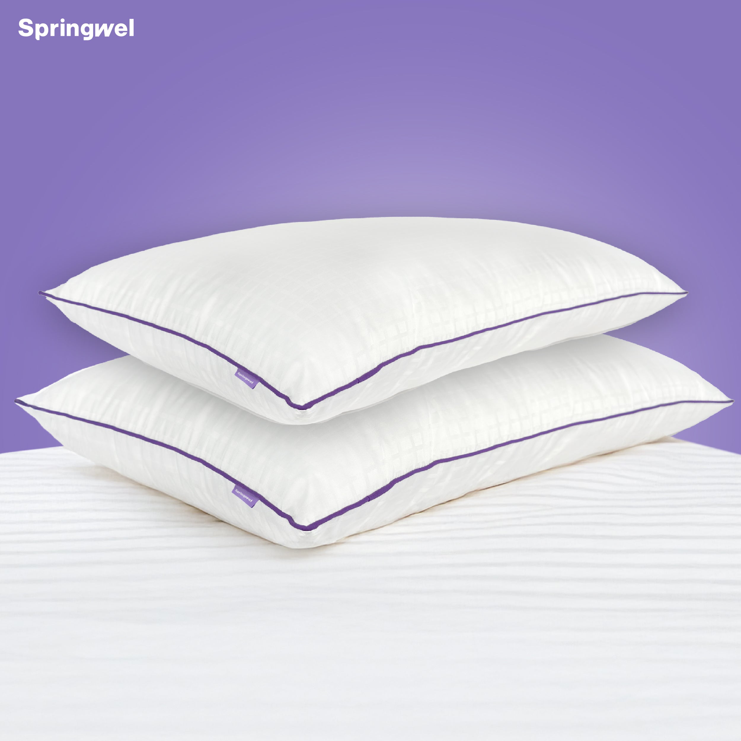 Plush Microfiber Pillow (27x17) - Set of 2