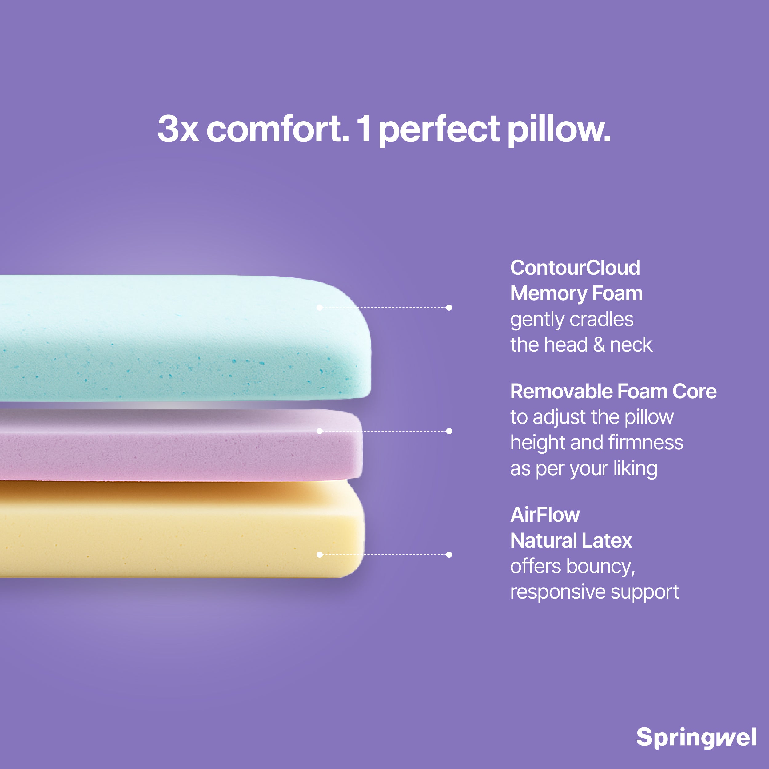 Stack Dual Comfort Pillow (27x17)