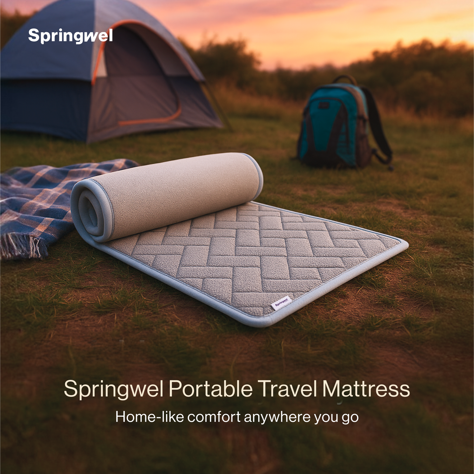 Foldable Travel Mattress (Single)