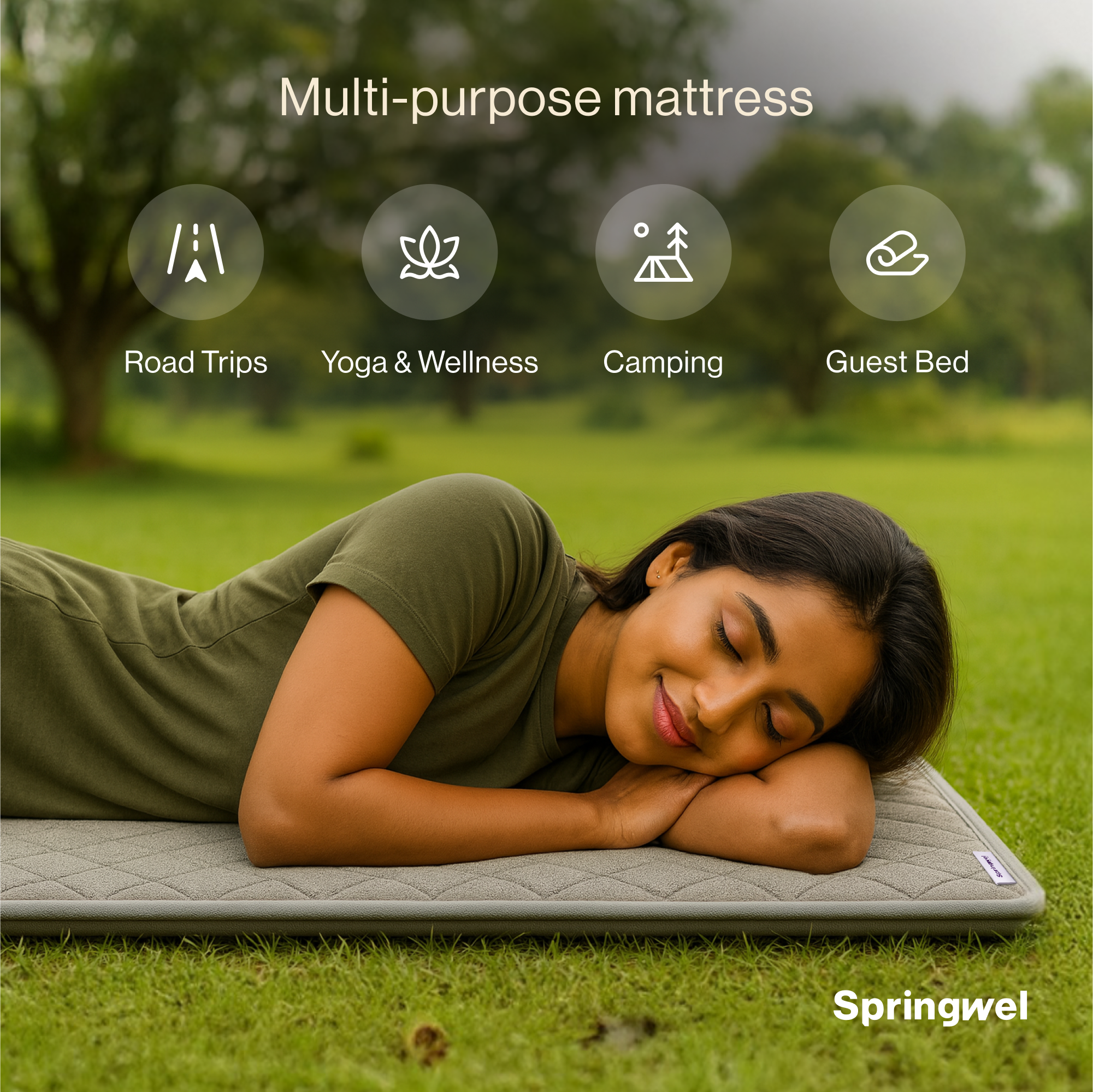 Foldable Travel Mattress (Single)