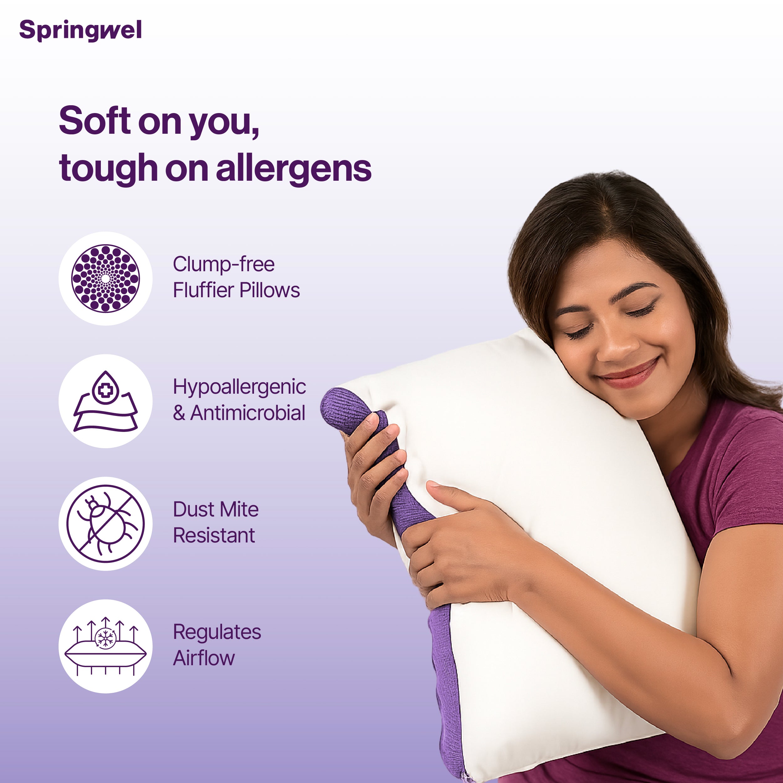 Flexi Height Adjustable Microfibre Pillow (27x17)