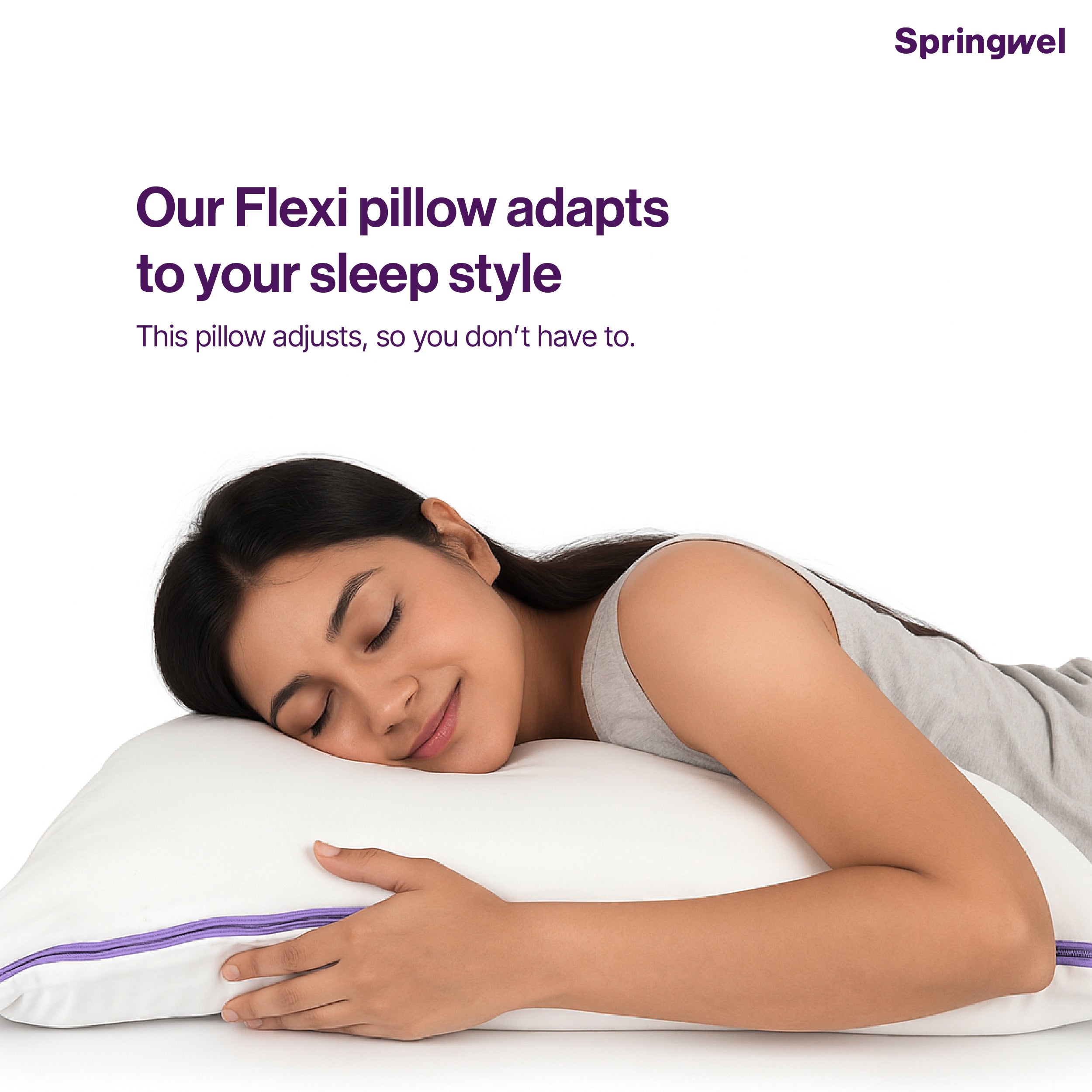 Flexi Height Adjustable Microfibre Pillow (27x17)